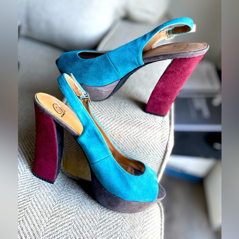 Slay All Day! Fierce Colorblock Sandals